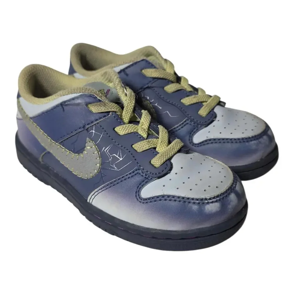 Nike‎ Dunk Low PS “I Am Fearless” Blue Grey Kids Sneakers 10C FQ8358-491 Rare
